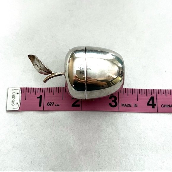 Vintage Tiffany & Co. apple trinket jewelry pill box lidded - Picture 6 of 16